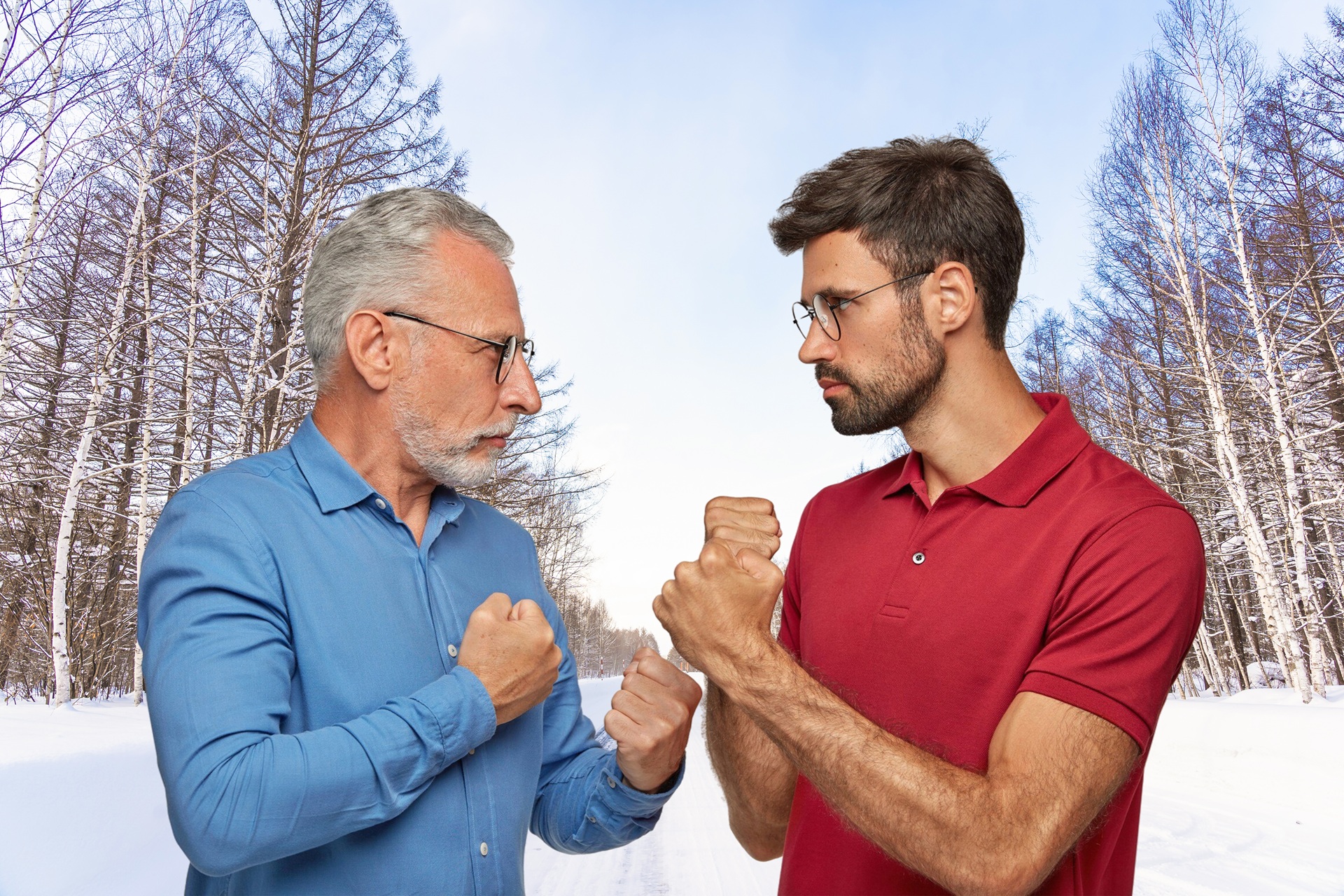 Beautiful outdoor nature landscape with tree in snow winter season at Hokkaido Japan