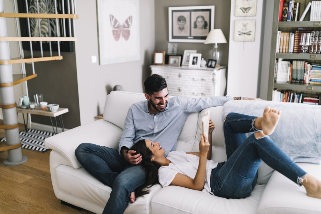 Couple in Living Room