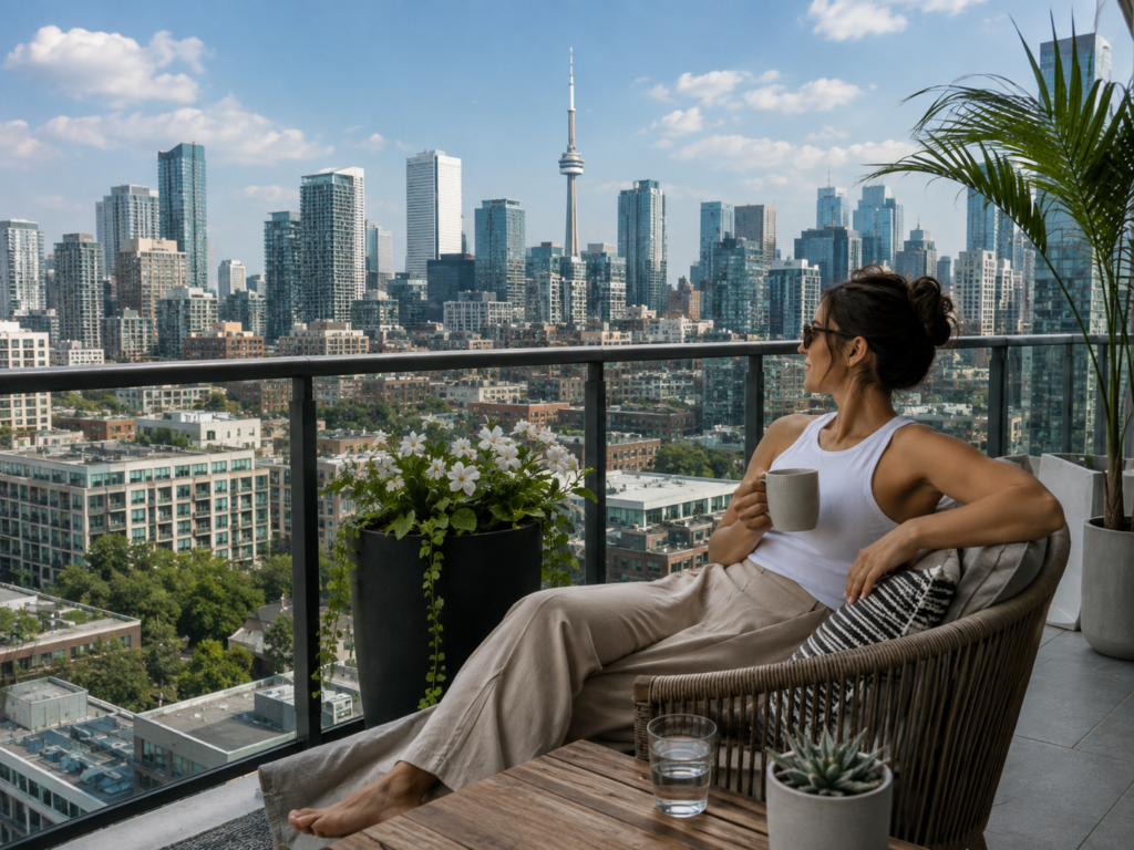 Woman Sitting Toronto Real Estate