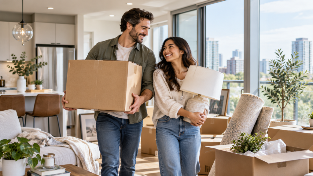 Home Moving In Couple